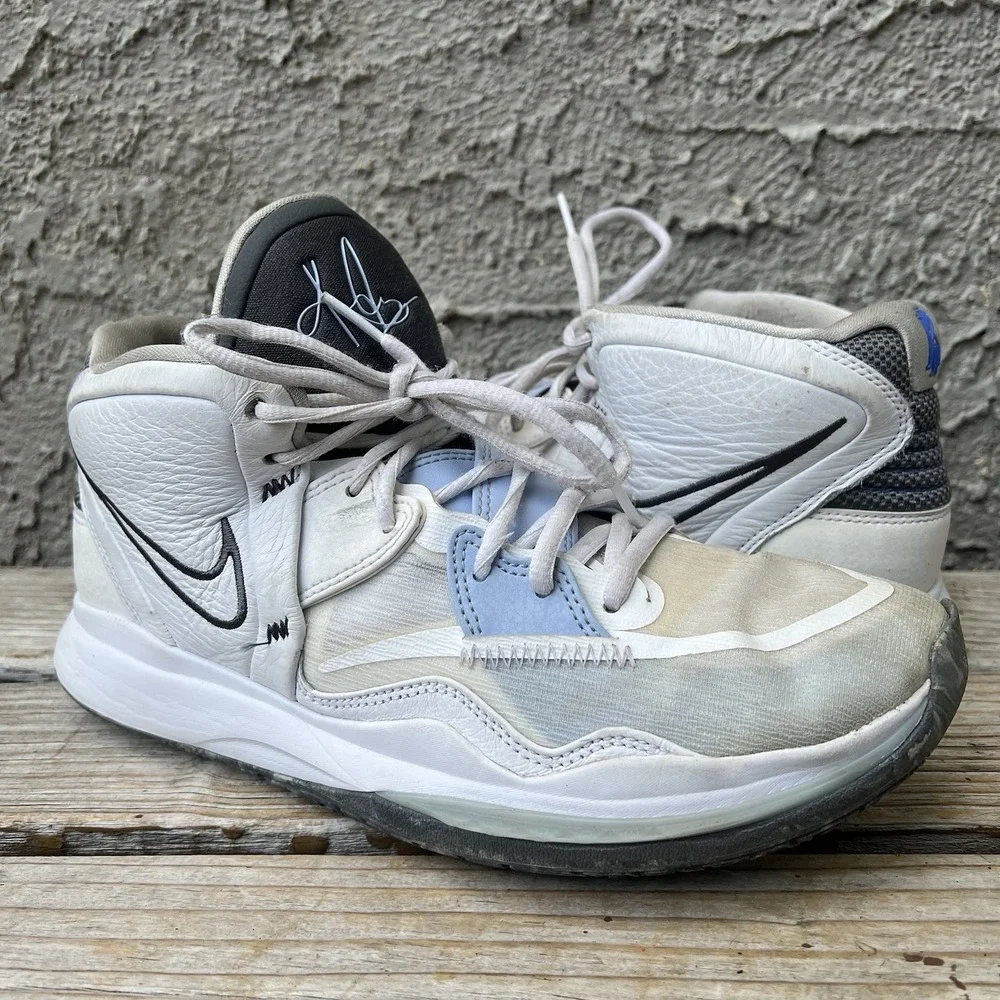 Nike Shoes Men Size 10 Kyrie Irving Infinity Basketball White Grey Blue